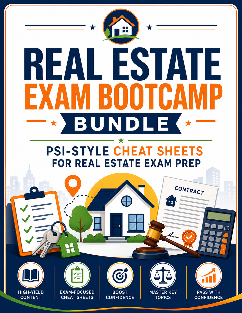 Michigan Real Estate Exam Prep Bundle | Bootcamp Study Guide + State Exam Supplement PDF