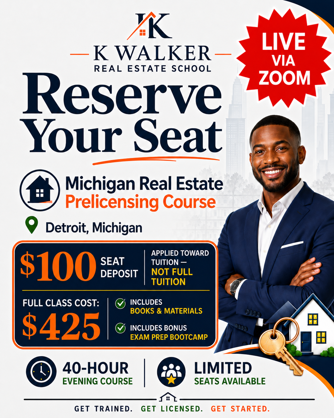 Licensed to Sell: Real Estate Pre-Licensure Course – Sept 21–Oct 2 (Virtual/Zoom)